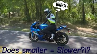 Why a Gsxr 750 after owning a liter bike?