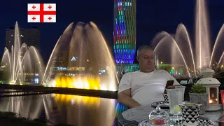 Georgia Batumi. Вечерний Батуми. Танцующие фонтаны. Выиграли в лотерею. Batumi in the Night.