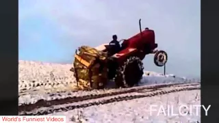 ULTIMATE TRACTOR FAILS 2015 ★ EPIC 8mins Tractors FAIL / WIN Compilation 2