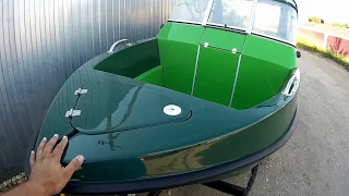 Обзор 2-х консольной моторной лодки Барракуда с тентом