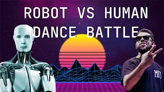 Robot Vall vs Human Geo dance battle Animation 1|8 Back to the future battle 2021