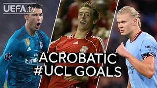 RONALDO, CROUCH, HAALAND | Acrobatic #UCL Goals