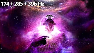 174 Hz + 285 Hz + 396 Hz Stress & Anxiety Relief, Heal Pain, Miracles Tones Solfeggio Frequencies