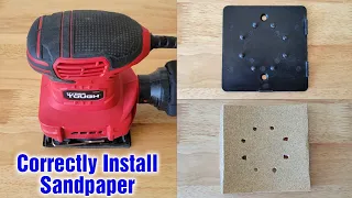 Hyper Tough Sander - How To Install Sandpaper & Punch Holes