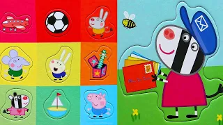 Зебра Зоя и малыши - друзья Пеппы - пазлы для детей с героями мультфильма Свинка Пеппа