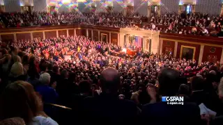 Pope Francis enters House Chamber (C-SPAN)