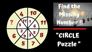 Find the missing number||Can you solve this missing number Circle Puzzle?  Reasoning Tricks||