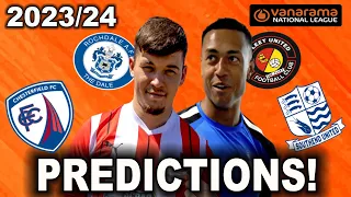 OUR OFFICIAL NATIONAL LEAGUE PREDICTIONS 23/24