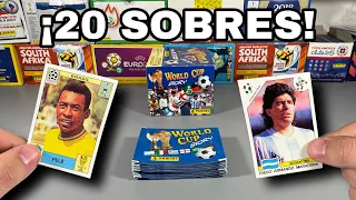 ¡BUSCANDO A PELÉ Y MARADONA EN 20 SOBRES DE PANINI WORLD CUP STORY!