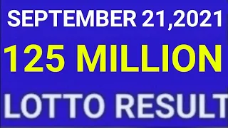 LOTTO RESULT TODAY 9PM SEPTEMBER 21 2021 6/42, 6/49, 6/58