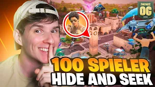 100 Spieler in einem HIDE & SEEK TURNIER in Fortnite! 😳 - (Tilted Towers Edition)