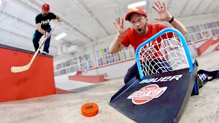 GAME OF EPIC HOCKEY TRICK SHOTS! / Mini Net