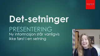 Det-setninger del 1