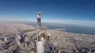 Burj Khalifa - Platform inspection top of the spire Andy Veall