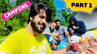 Camping Part1 ⛺️|Filhaal aaj achi place pr pounche❤️||Wariswani||