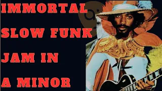 Immortal Slow Funk Jam Track in A Minor | Guitar Backing Track (67 BPM)