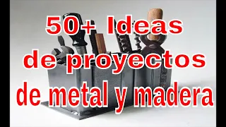 50+ Ideas de metal y madera