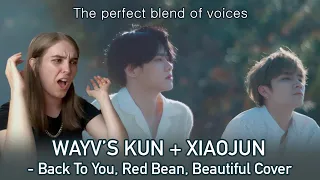 WayV's Kun + Xiaojun | Back To You, Red Bean, + 'Beautiful' Live Cover | Reaction