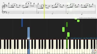 Canon in D by Pachelbel, simplified for piano solo - Keyboard & Piano Practice Video