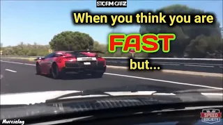 When you think you are fast but .....Toyota Supra Pulls Up!