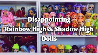 (Adult Collector) Disappointing Rainbow High and Shadow High Dolls! With Alex 🩷
