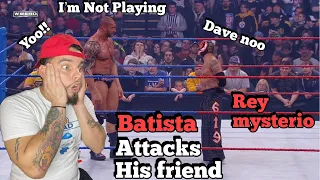 WWE - Batista Attacks “His Friend” Rey Mysterio (REACTION)