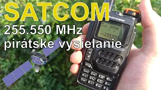 Ruské pirátske vysielanie na SATCOM satelite - 255.550 MHz - Russian pirates on SATCOM satellite