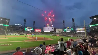 Chicago White Sox 2023 Jake Burger Home Run FireWorks & Flashing LED Lights vs. CleveLand Guardians