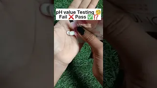 pH testing Ponds cream ✨🧫🧐😱🤯❌✅⁉️#skincare #youtubeshorts #phtest #shorts #shortsvideo