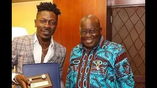 Visit by the "Dancehall King", Shatta Wale to President Nana Addo Dankwa Akufo-Addo office