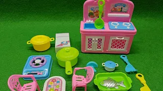 Beautiful kitchen set unboxing 🫕🥣. Pink toys Unboxing. Barbie doll kitchen set unboxing / ASMR SOUND