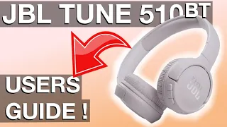 Beginners Guide JBL TUNE 510bt Headphones (How to use)