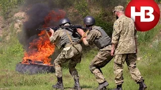Учения украинских десантников в Житомирской области