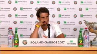 Rafael Nadal Press conference / FINAL RG 2017