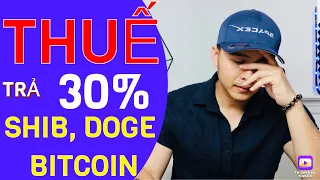 TRẢ THUẾ CHO CRYPTO Ở MỸ, DOGECOIN, SHIBA INU, BITCOIN.