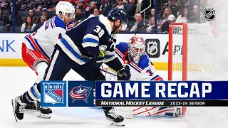 Rangers @ Blue Jackets 10/14 | NHL Highlights 2023