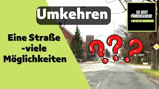 Umkehren - So erkennst du alle Möglichkeiten auf einer Straße! - Führerschein