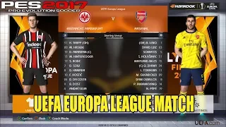 PES 2017 I UEFA Europa League I Eintracht Frankfurt vs Arsenal