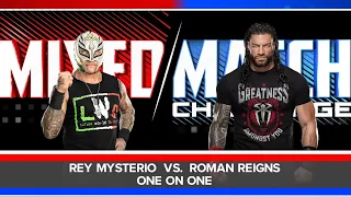 Rey Mysterio 🆚 Roman Reigns : WrestleMania One on One. #wwe2k24