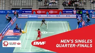 QF | MS | Anthony Sinisuka GINTING (INA) [7] vs CHOU Tien Chen (TPE) [4] | BWF 2018