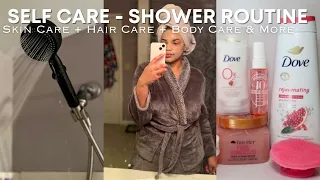 SELF CARE - SHOWER ROUTINE | body care + hair care + soft skin & more