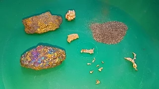 Como se ve el ORO en su Estado Natural (Piedra, Pepita y Polvo) Oro en Bruto