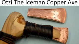 How to make an Otzi the Iceman Copper Axe Blade. Ancient Bushcraft Survival Skills.