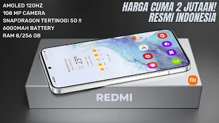 SPEK GAHAR HARGA RP 2 JUTAAN!! AMOLED 120HZ, 108 MP CAMERA, RAM 8/256 GB, SNAPDRAGON TINGGI 5G