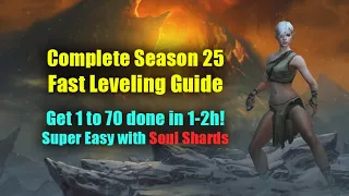 Complete Season 25 Fast Leveling Guide - ALL CLASSES & STRATEGIES (with Cheat Sheet)