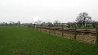 70013 Oliver Cromwell with Cumbrian Mountain Express 11.02.2012