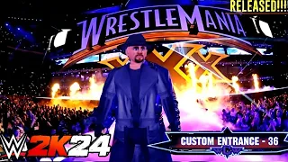 WR3D 2K24 Undertaker Updated WWE Entrance Custom Graphics Pack & Theme Remix