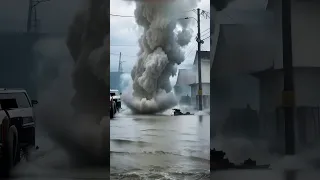 Tornado touches the water