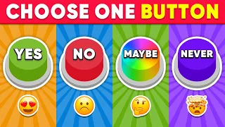 Choose One Button! YES or NO or MAYBE or NEVER Edition | Quiz Shiba
