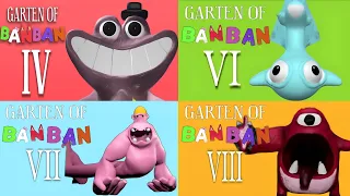 ALL NEW GARTEN OF BANBAN 8 7 6 4 TRAILERS | GARTEN OF BANBAN V VS GARTEN OF BANBAN VII VS GARTEN